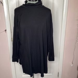Eileen Fisher long black turtleneck Womens s/p